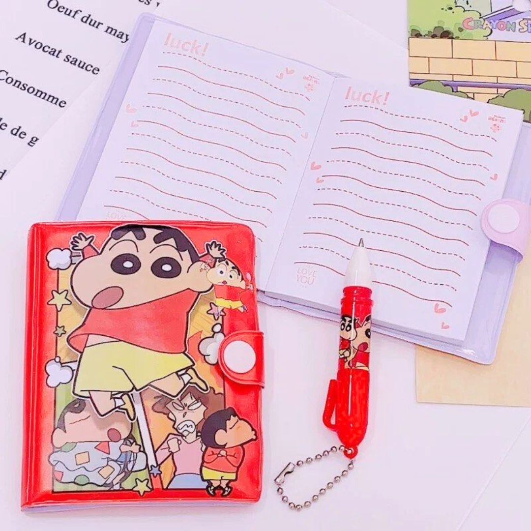 Mini Diary with Pen - Shinchan - Tinyminymo