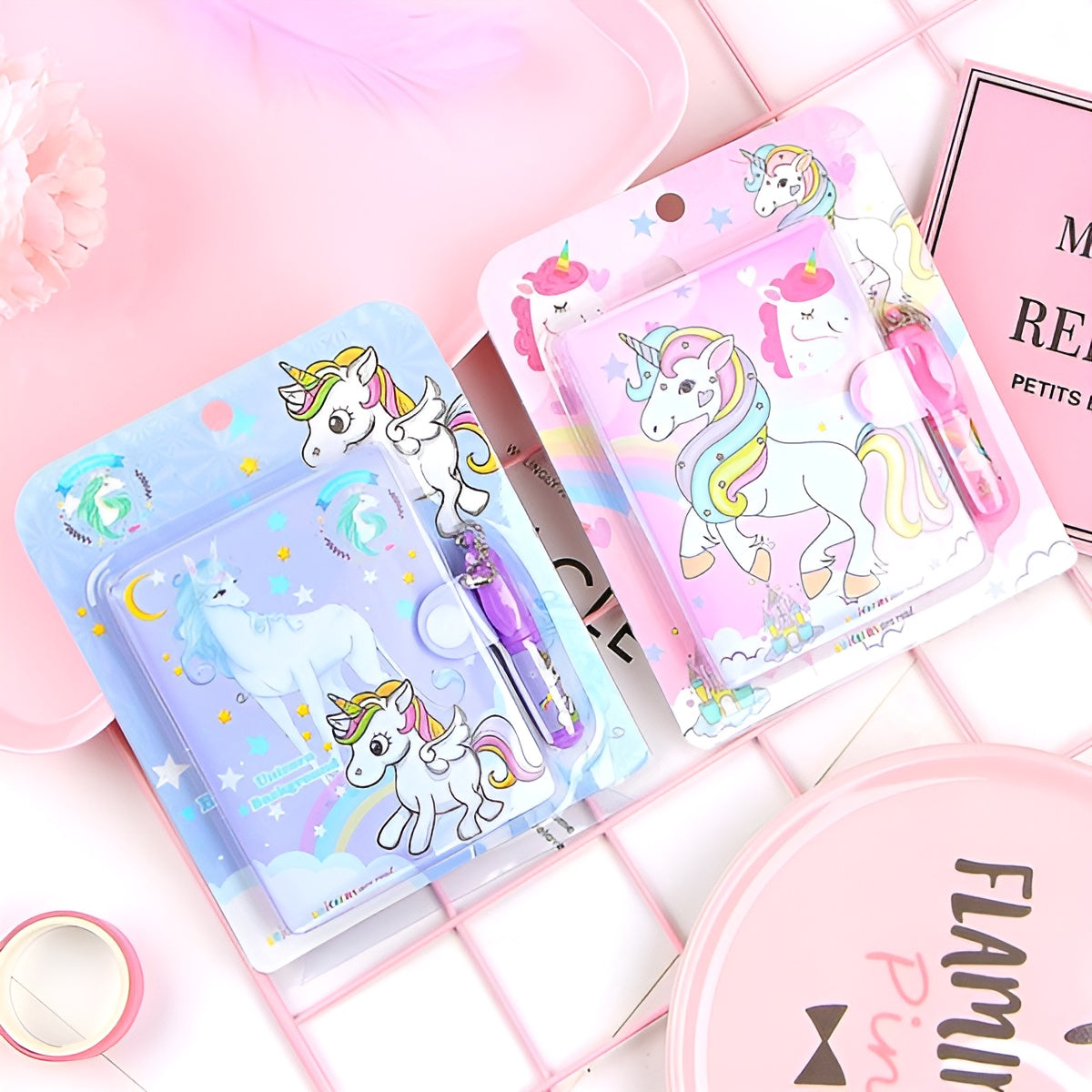 Mini Diary with Pen - Unicorn - TinyMinyMo
