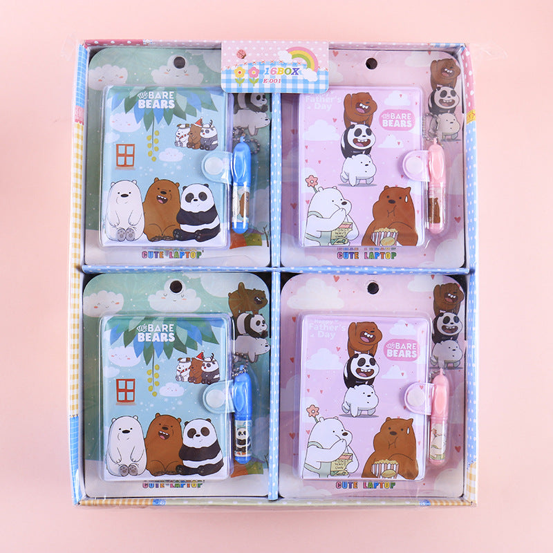 Mini Diary with Pen - We Bare Bear - Tinyminymo