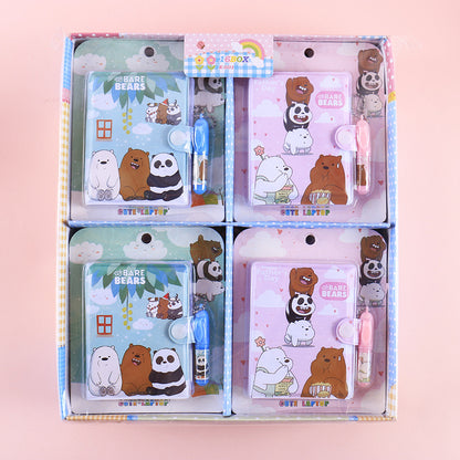 Mini Diary with Pen - We Bare Bear - Tinyminymo