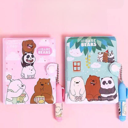 Mini Diary with Pen - We Bare Bear - Tinyminymo