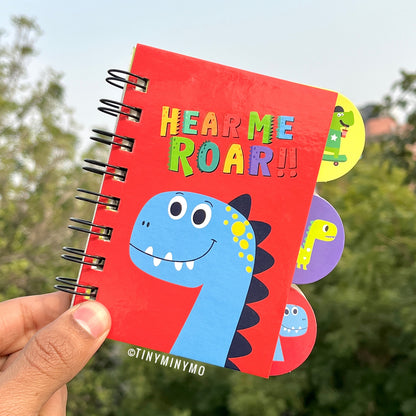 Mini Dino Spiral Diary - Tinyminymo