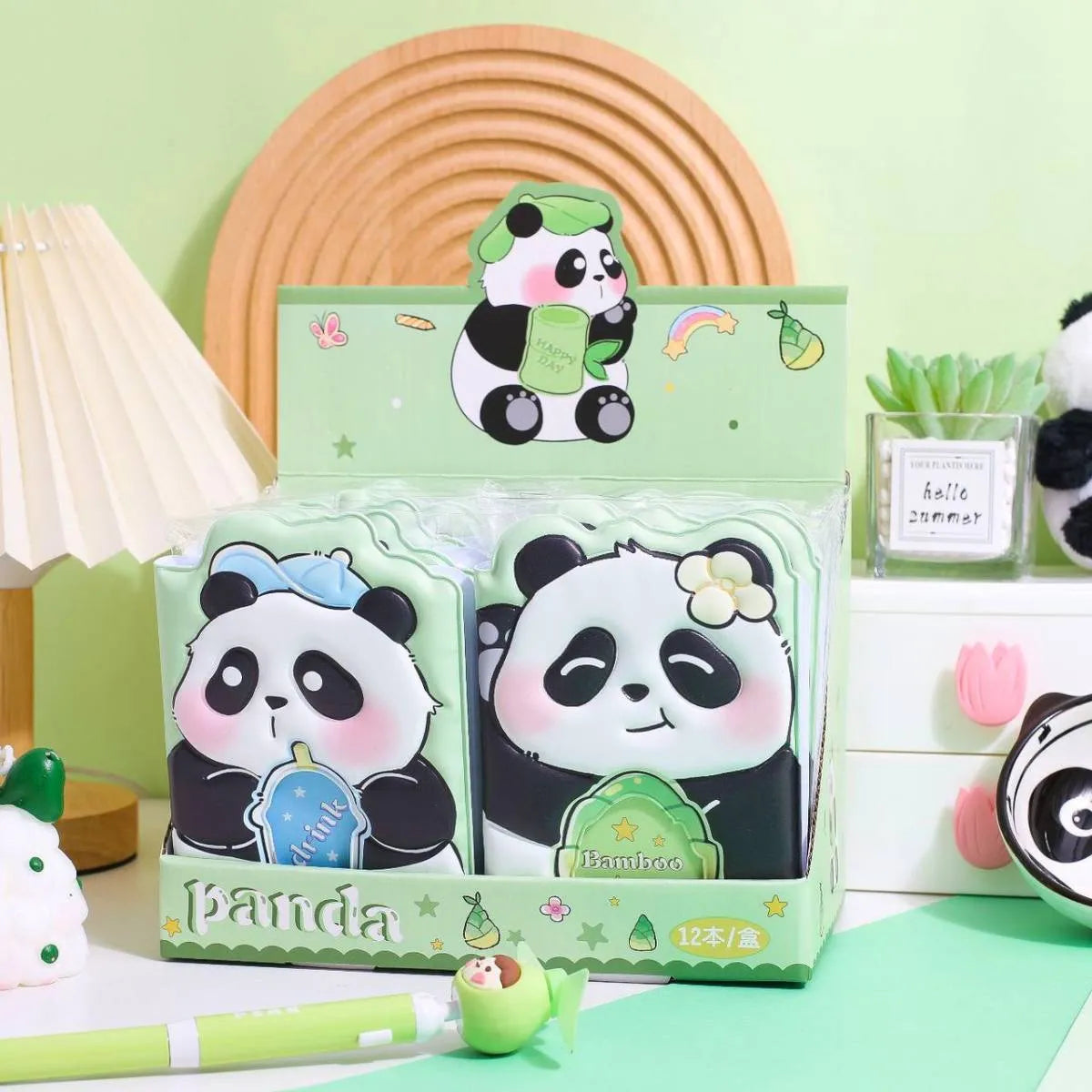 Display Box of Mini Handbag Diary Panda Design - Tinyminymo