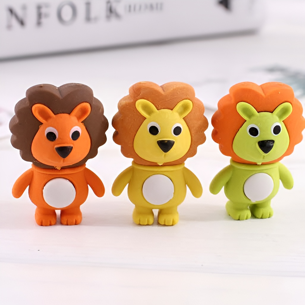Mini Lion Eraser - Tinyminymo