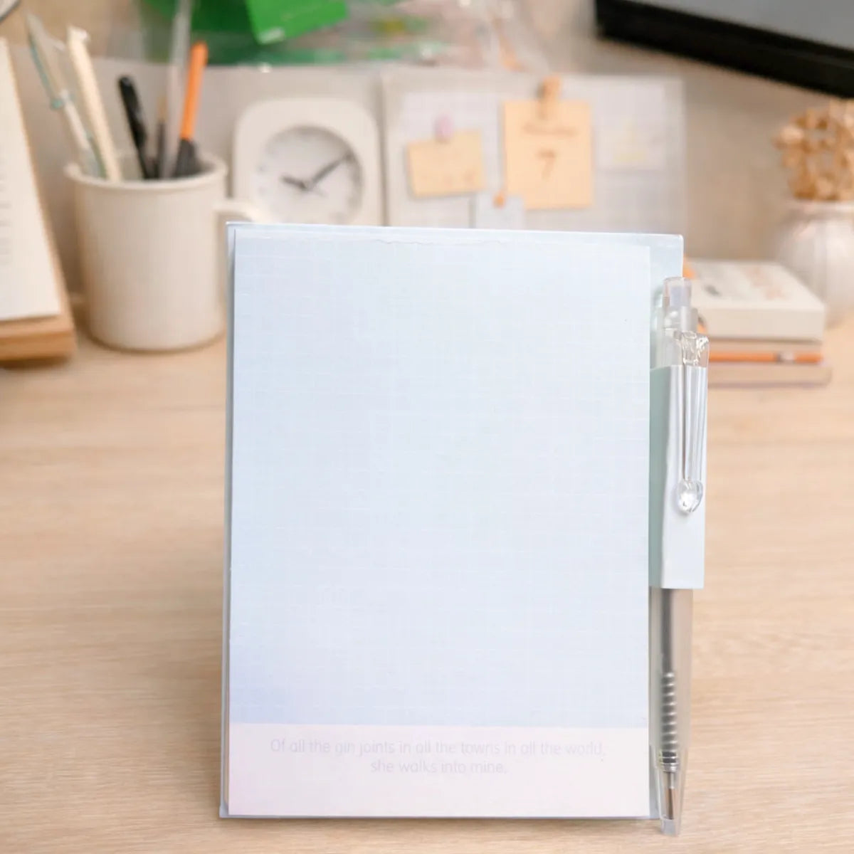 Blue Color Notepad with Pen - Tinyminymo