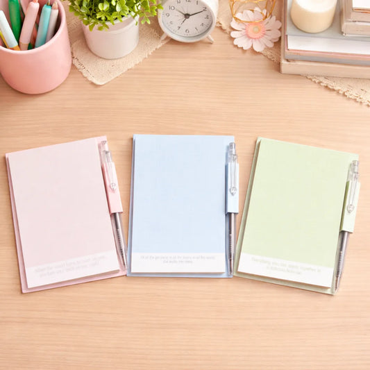 All Colors of Mini Notepad with Pen - Tinyminymo