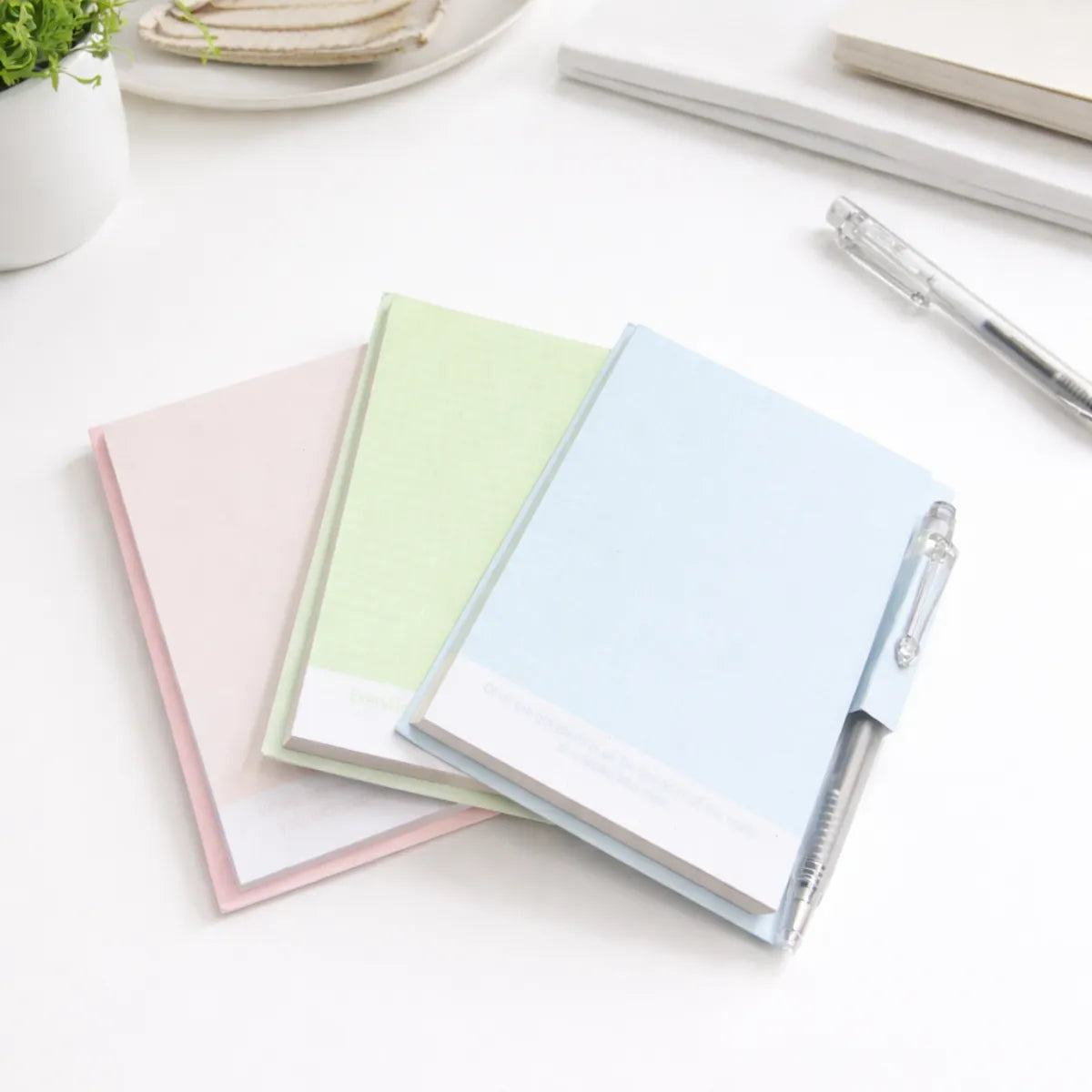 Three Pastel-colored Mini Notepads - Tinyminymo
