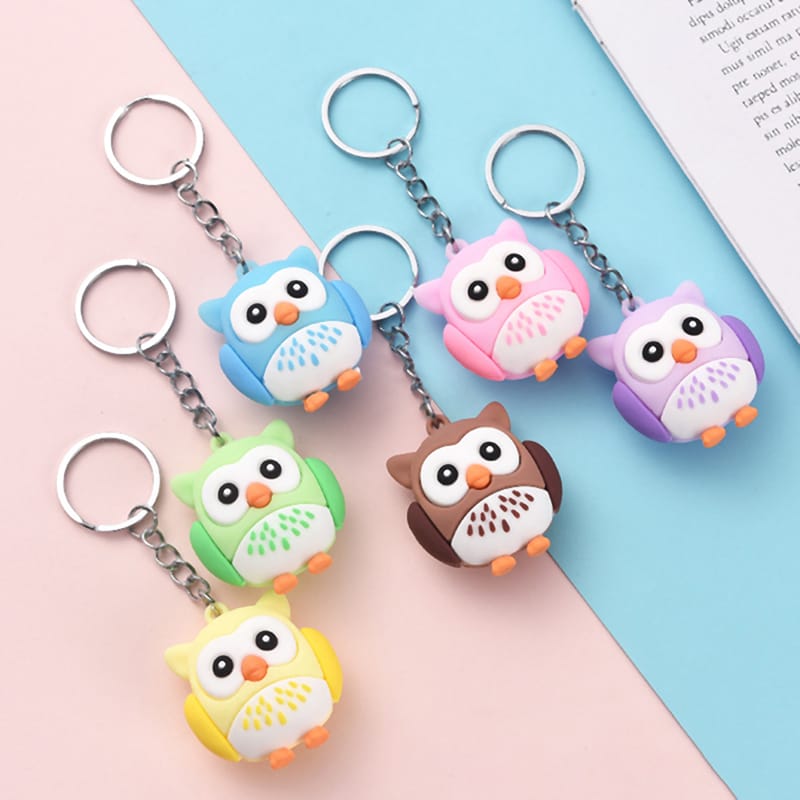 Mini Owl Keychain without Lanyard - Tinyminymo