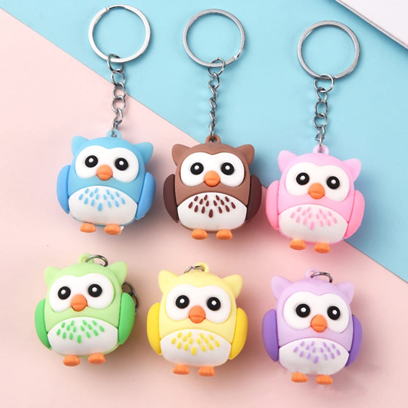 Mini Owl Keychain without Lanyard - Tinyminymo
