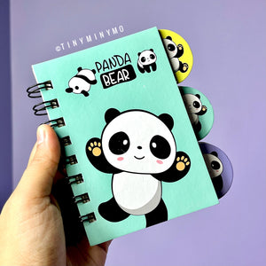 Mini Panda Spiral Diary - Tinyminymo