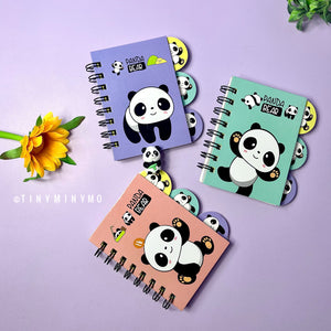 Mini Panda Spiral Diary - Tinyminymo