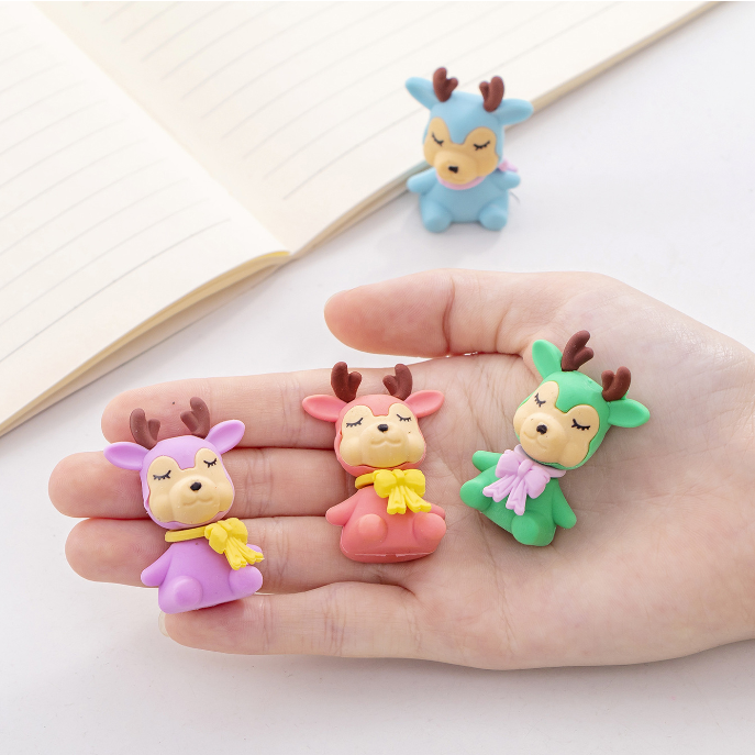 Mini Reindeer Eraser - Tinyminymo