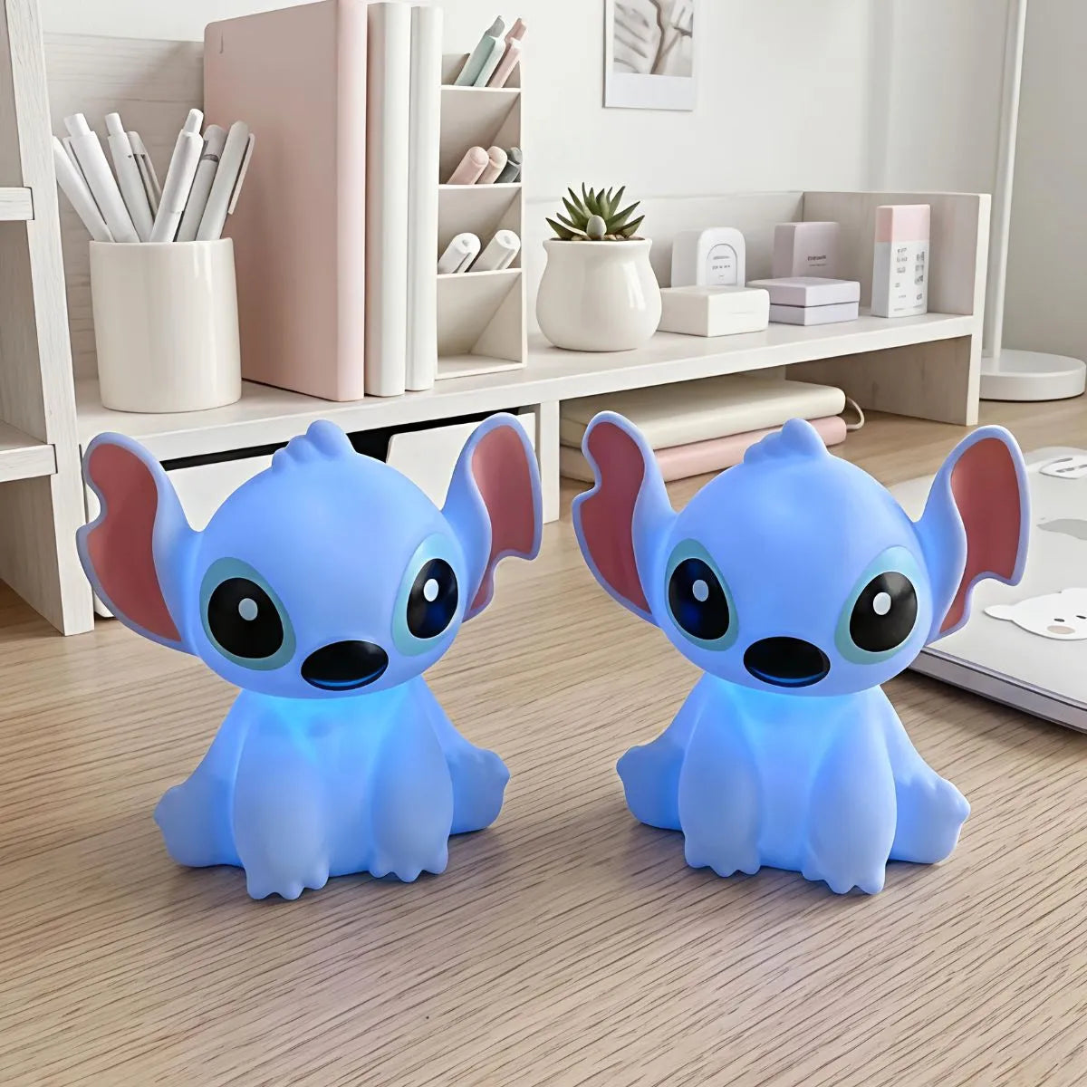 Two Cute Mini Stitch Light with Lights on - Tinyminymo