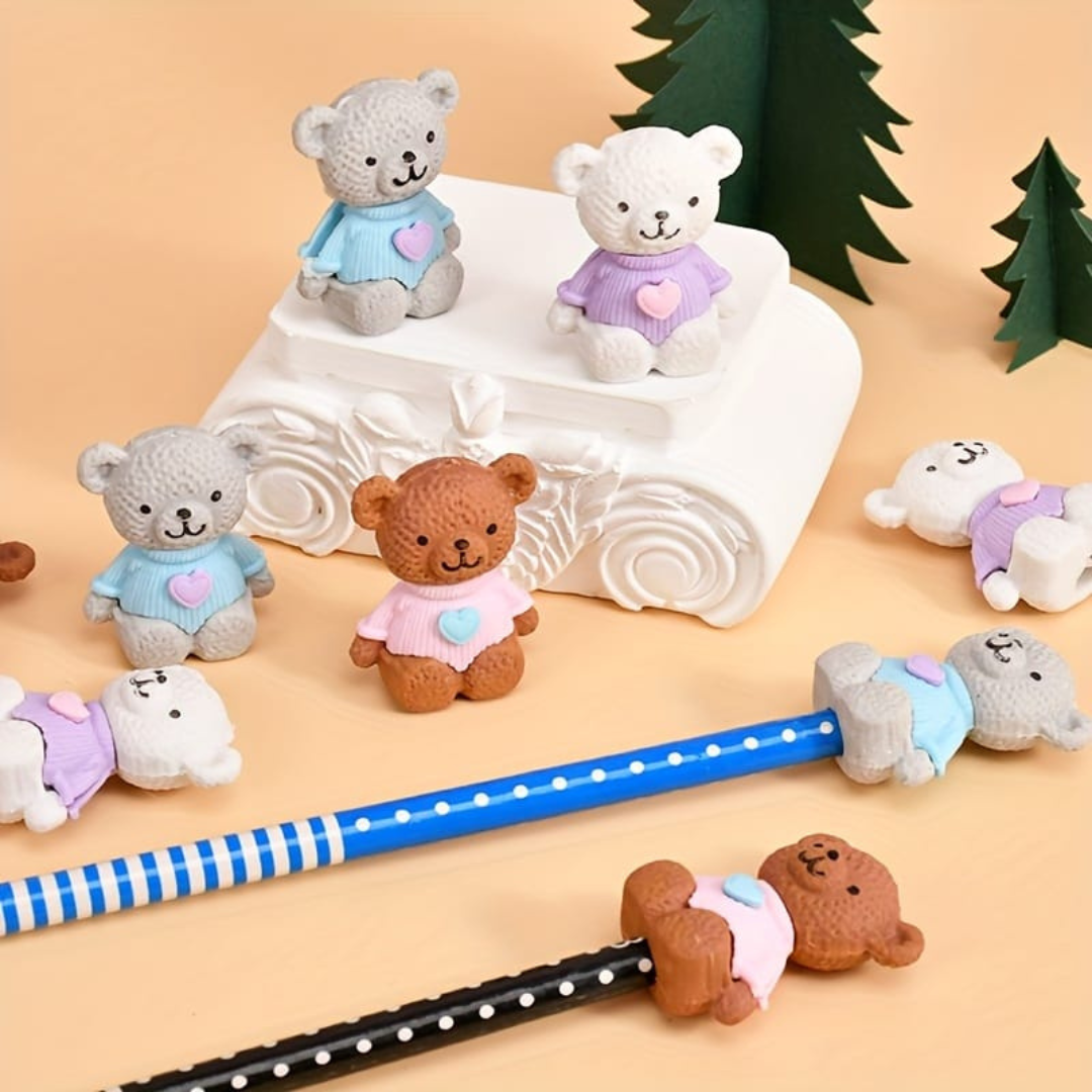 Mini Teddy Eraser - Tinyminymo