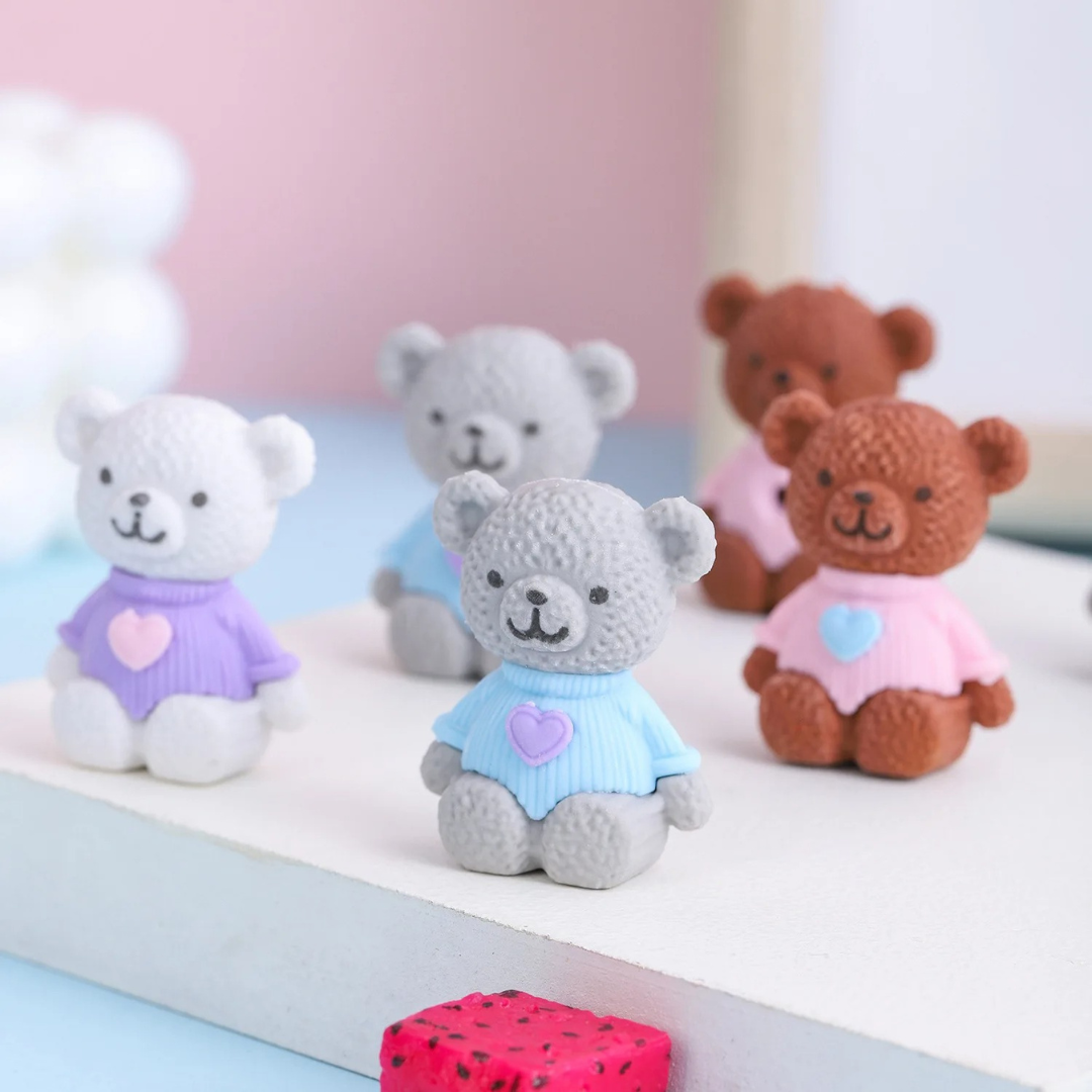 Mini Teddy Eraser - Tinyminymo