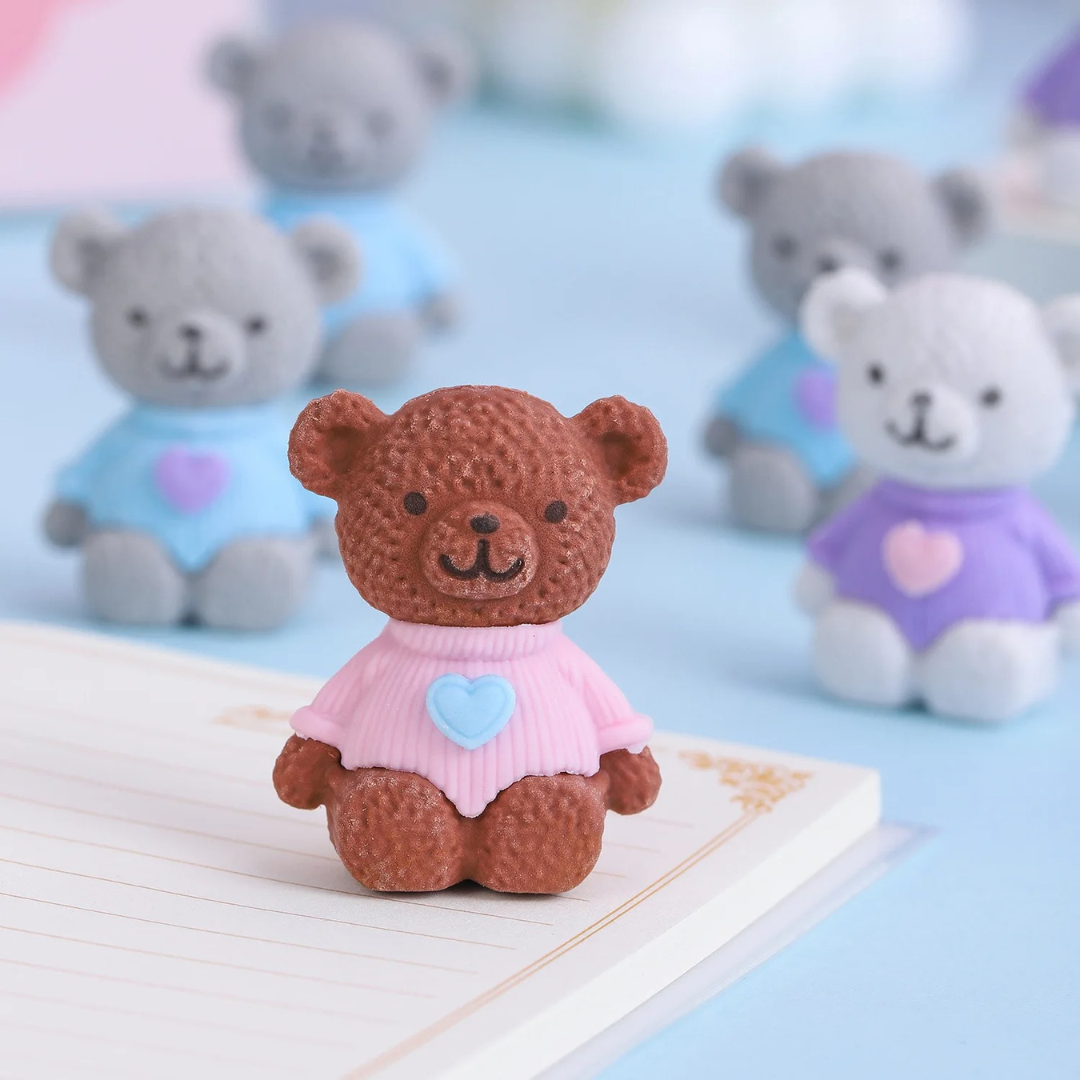 Mini Teddy Eraser - Tinyminymo