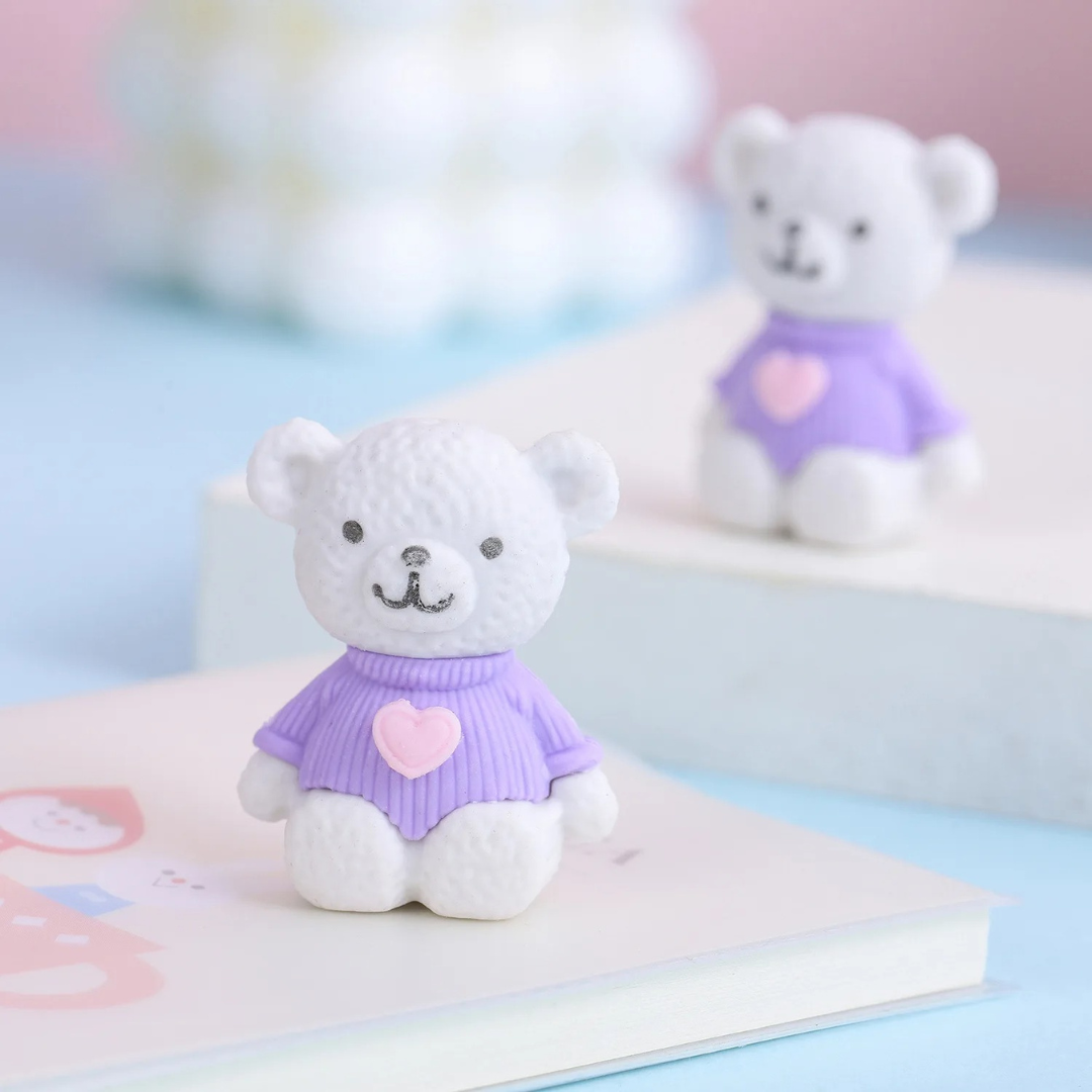 Mini Teddy Eraser - Tinyminymo