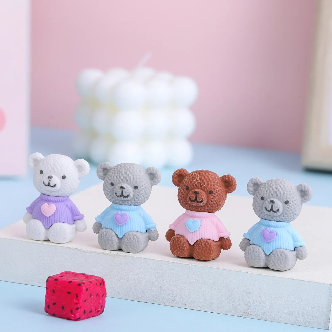Mini Teddy Eraser - Tinyminymo