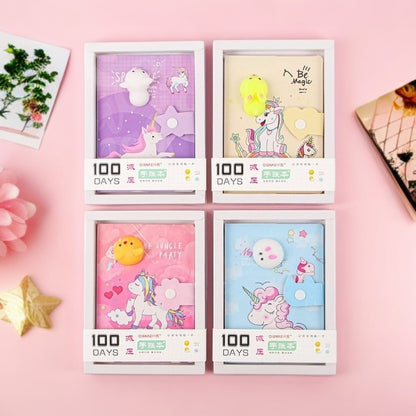 Mini Unicorn Planner with Squishy Toy - Tinyminymo 