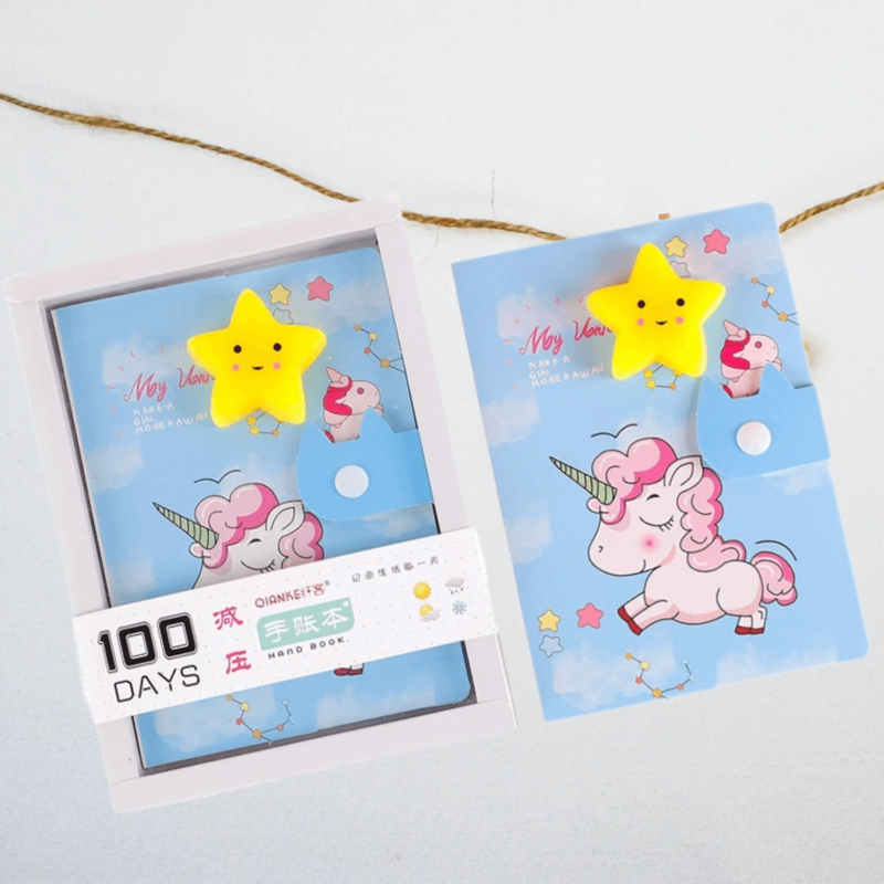 Mini Unicorn Planner with Squishy Toy - Tinyminymo 
