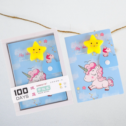 Mini Unicorn Planner with Squishy Toy - Tinyminymo 