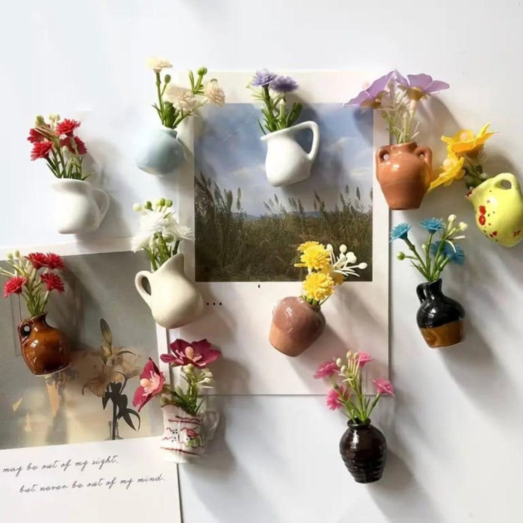 All Designs of Vase Fridge Magnets - Tinyminymo