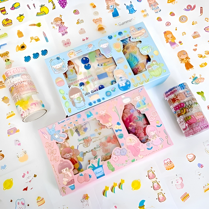 Mini Washi Tape and Sticker Set - Tinyminymo