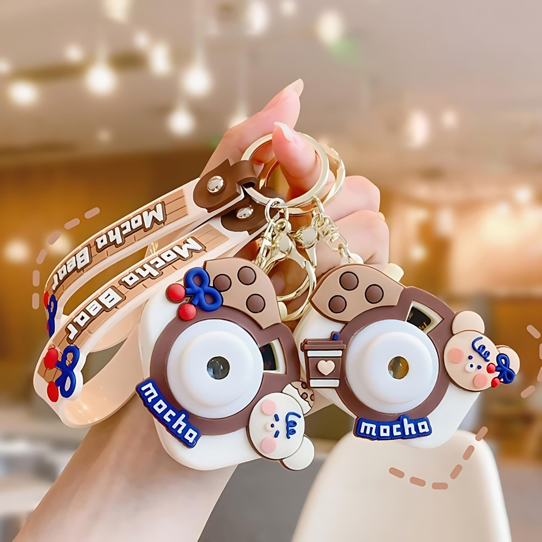 Mocha Bear Projector Keychain - Tinyminymo