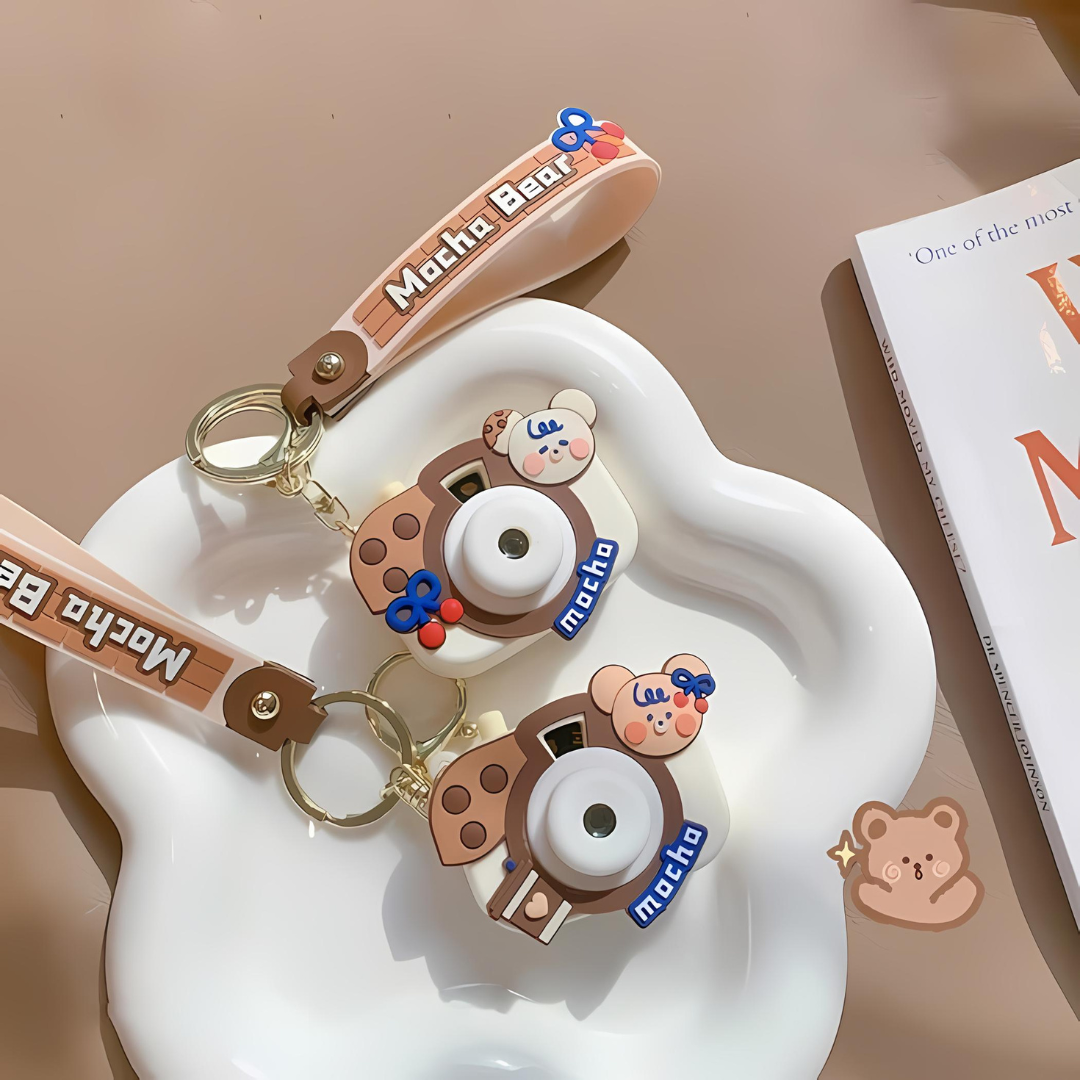 Mocha Bear Projector Keychain - Tinyminymo