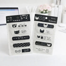 Load image into Gallery viewer, Black Kitty Bandaids - Tinyminymo
