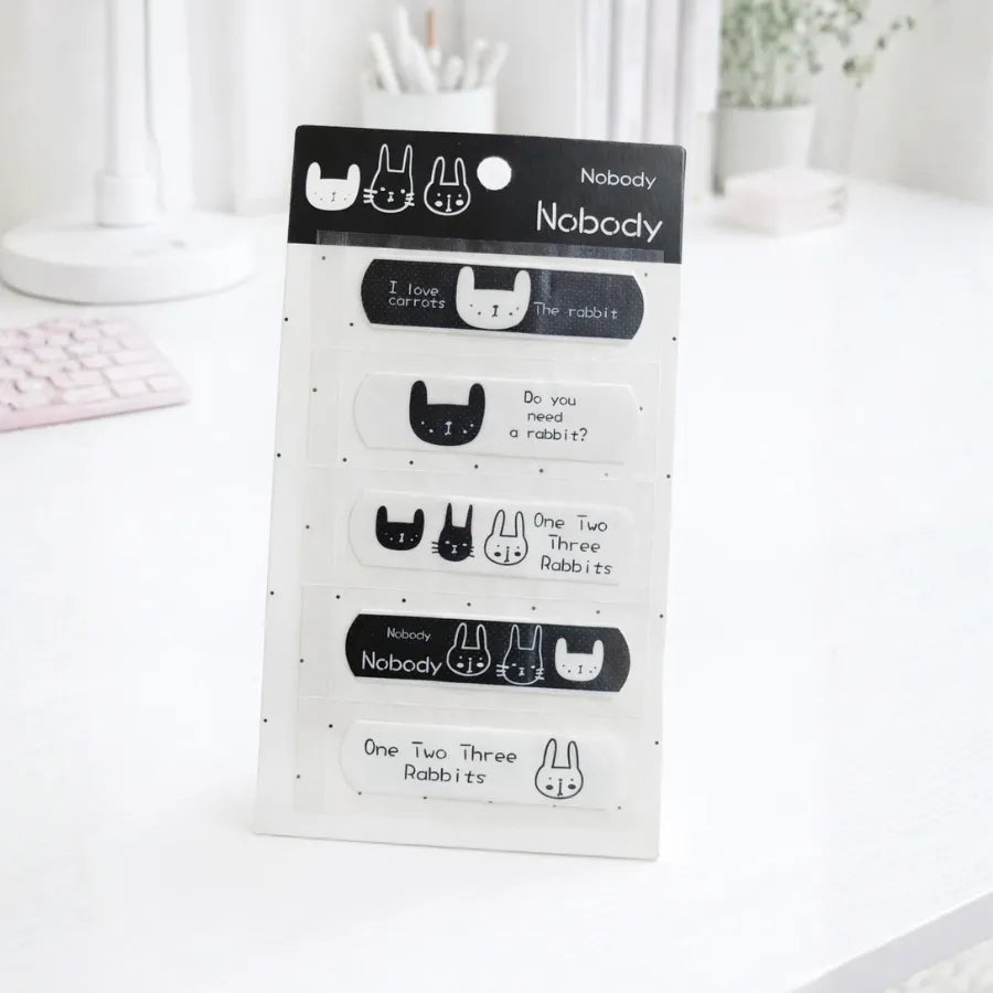 Monochrome Bandaid Design - Tinyminymo