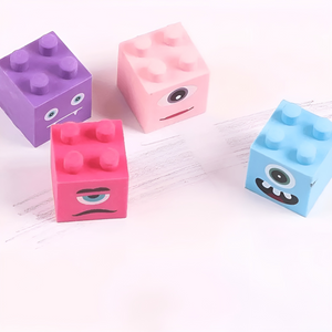 Monster Block Erasers - Set of 4 - Tinyminymo