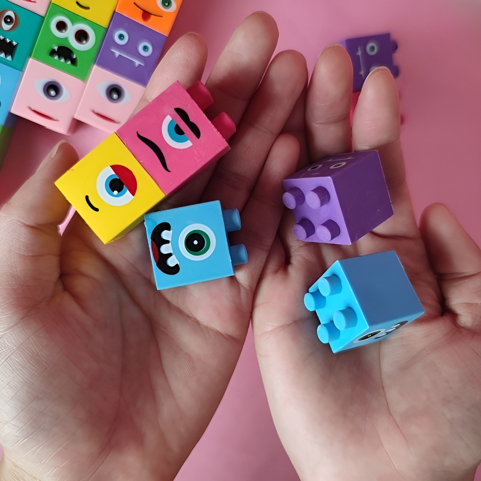Monster Block Erasers - Set of 4 - Tinyminymo