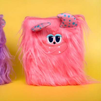 Pink Monster Fur Diary - Tinyminymo 