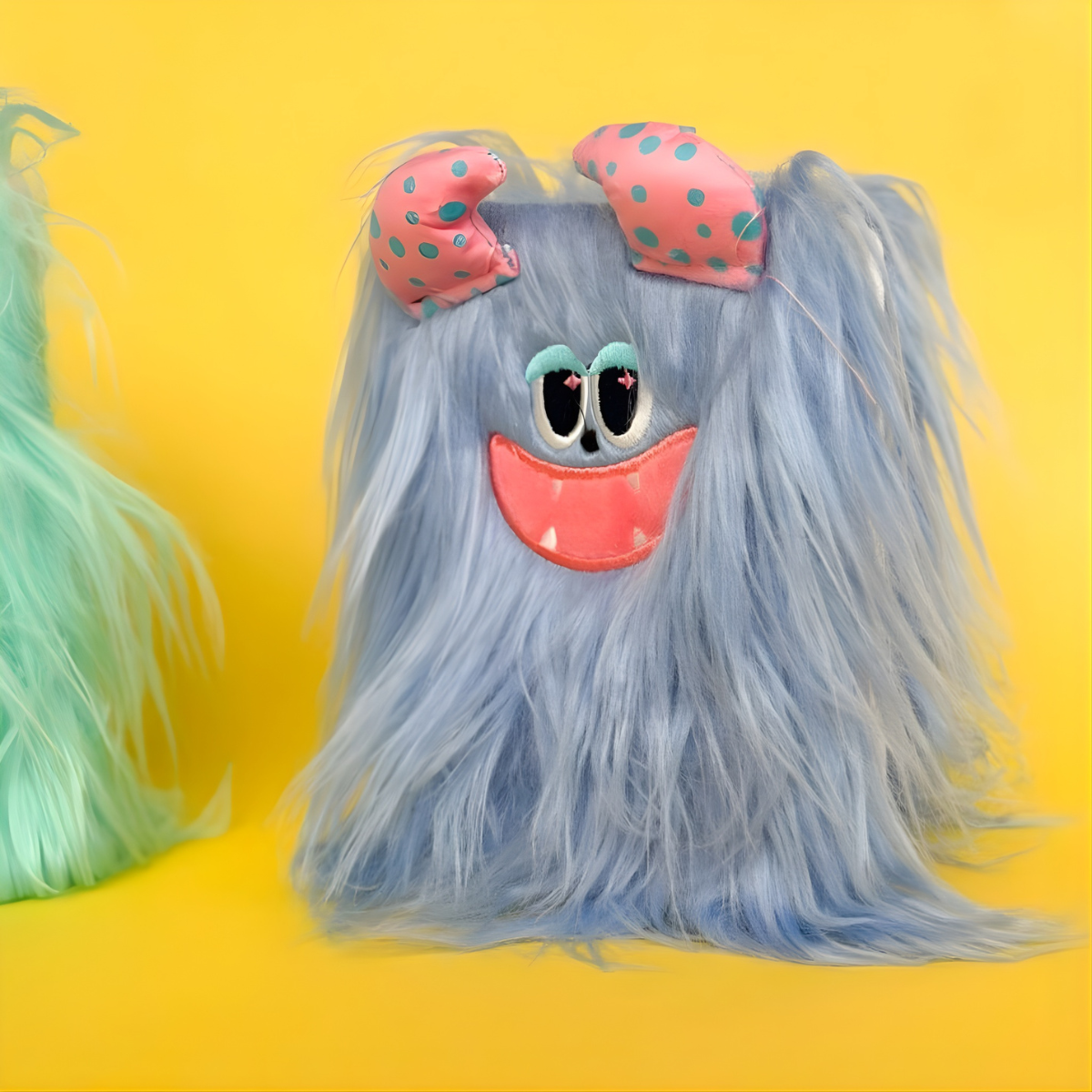 Blue Color Fluffy Monster Diary - Tinyminymo