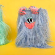 Blue Color Fluffy Monster Diary - Tinyminymo