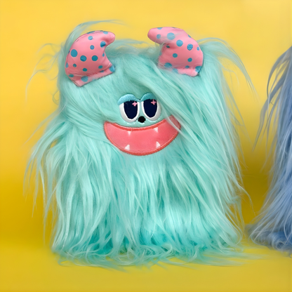 Green Color Fur Monster Diary - Tinyminymo