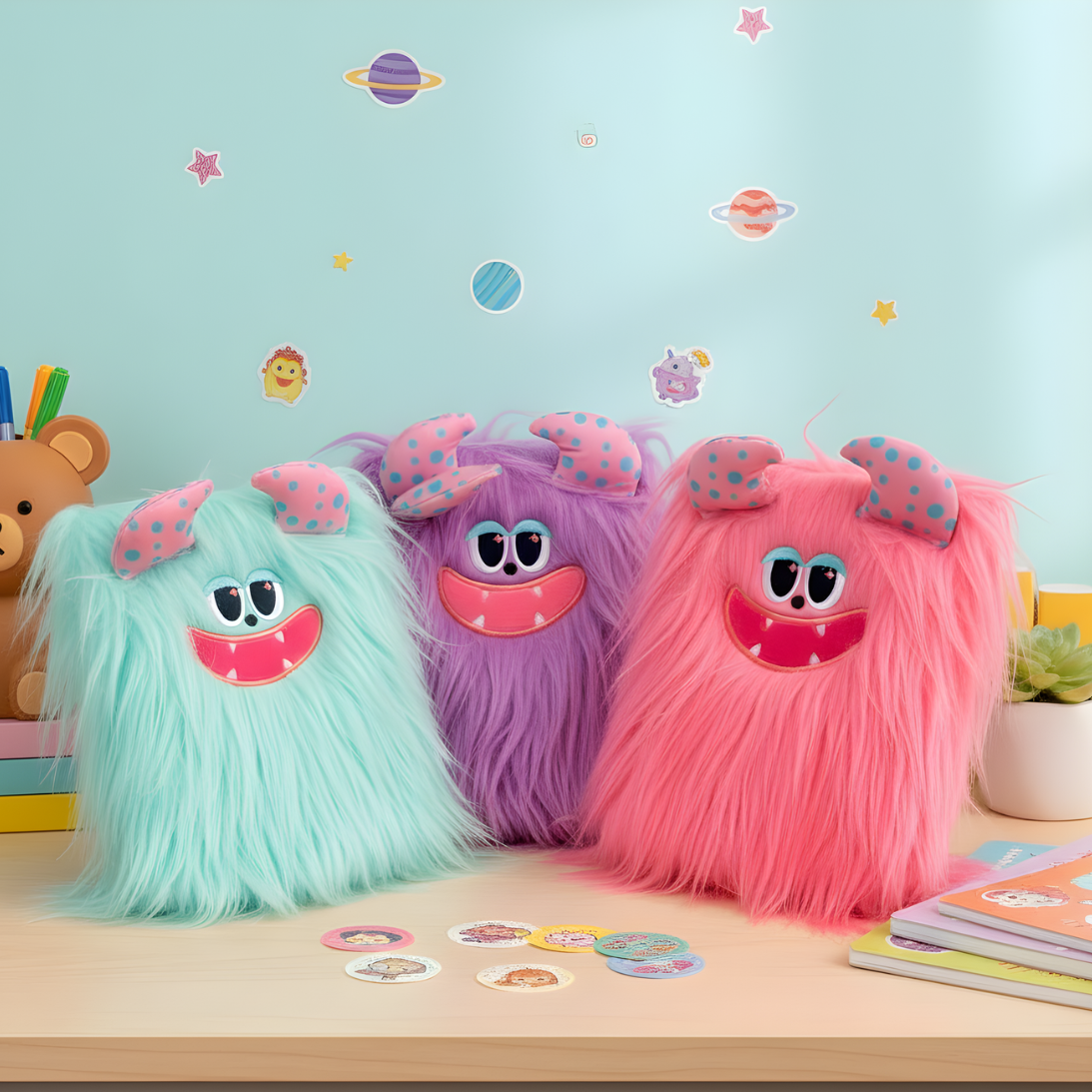 Three Colors of Monster Fur Diary - Tinyminymo