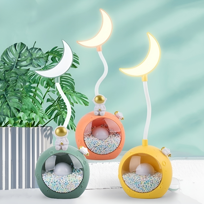 Moon Shaped Confetti LED Desk Lamp - Tinyminymo