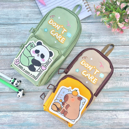 Multi Compartment Kawaii Pencil Pouch - Tinyminymo