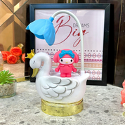 Multifunctional Duck LED with a Small Pink My Melody Character on the Table - Tinyminymo