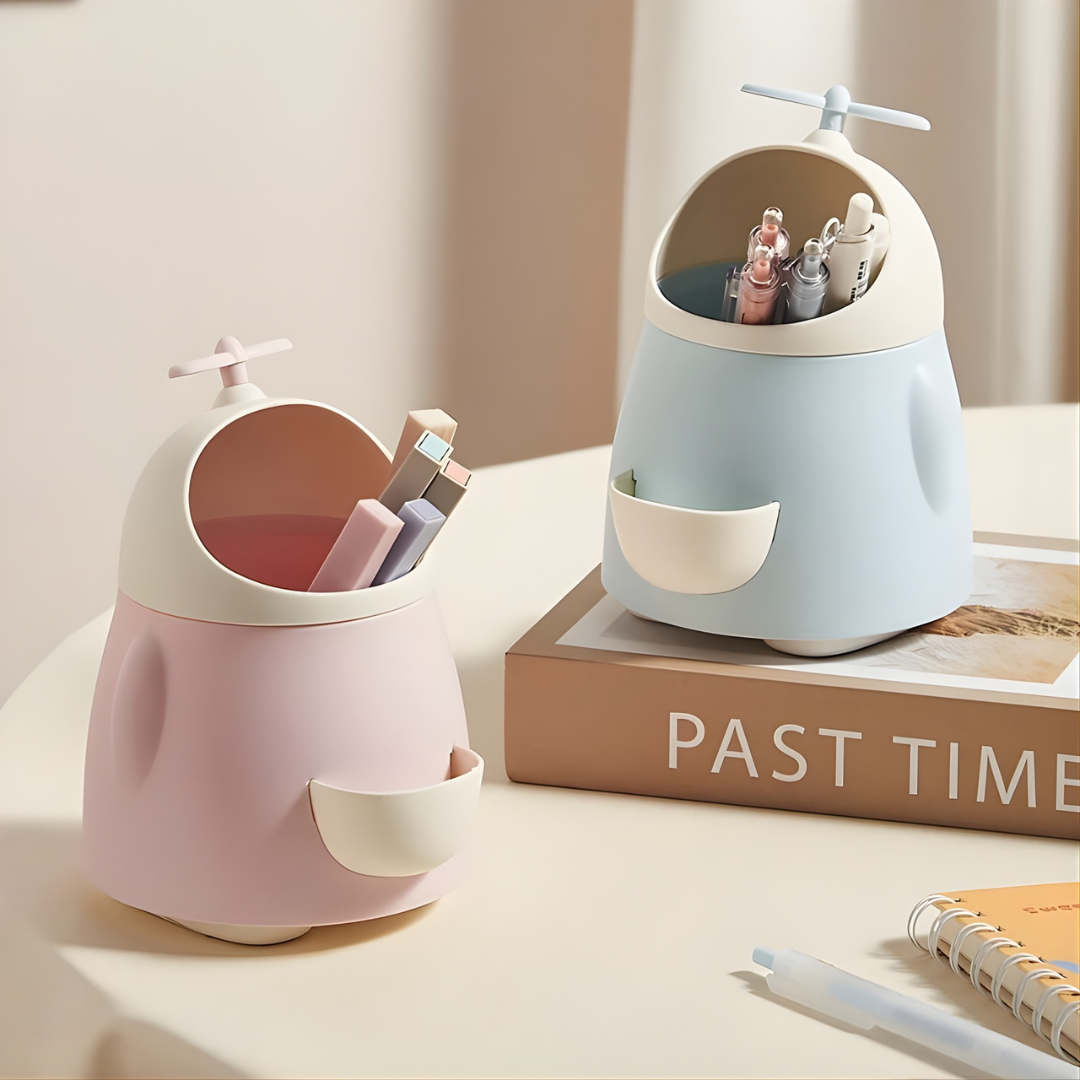 Two Colorful Pen Holders on a Table - Tinyminymo