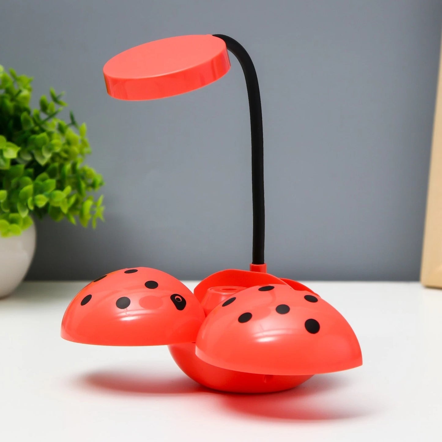 Multipurpose Lady Bug LED Desk Lamp