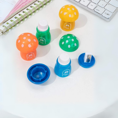 Mushroom Eraser cum Sharpener - TInyminymo