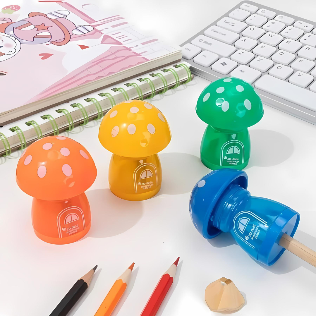 Mushroom Eraser cum Sharpener - TInyminymo