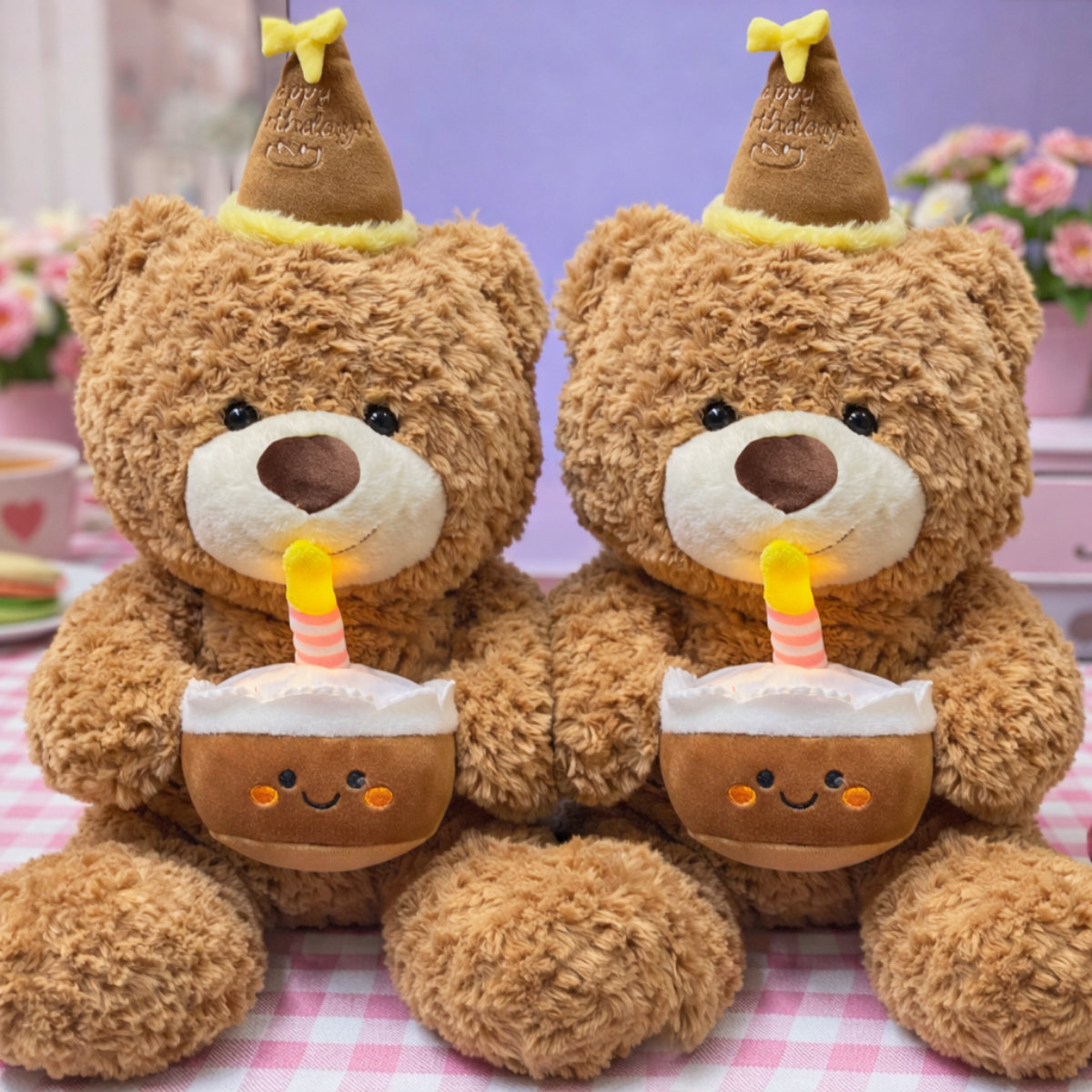 Musical Bear Soft Toy with Music and Light - Tinyminymo 