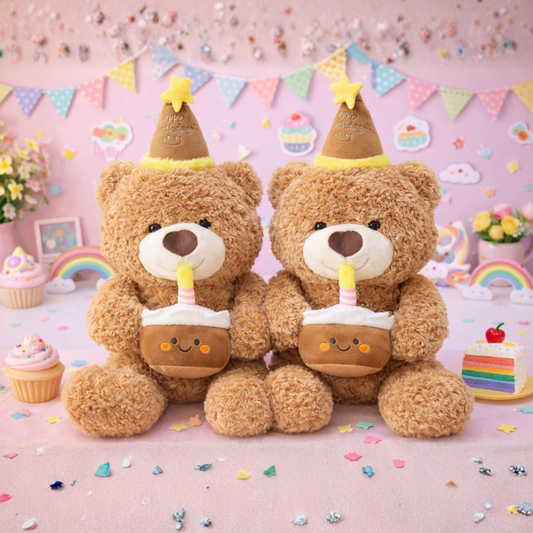 Cute Musical Bear Soft Toy for Gifting and Play - Tinyminymo