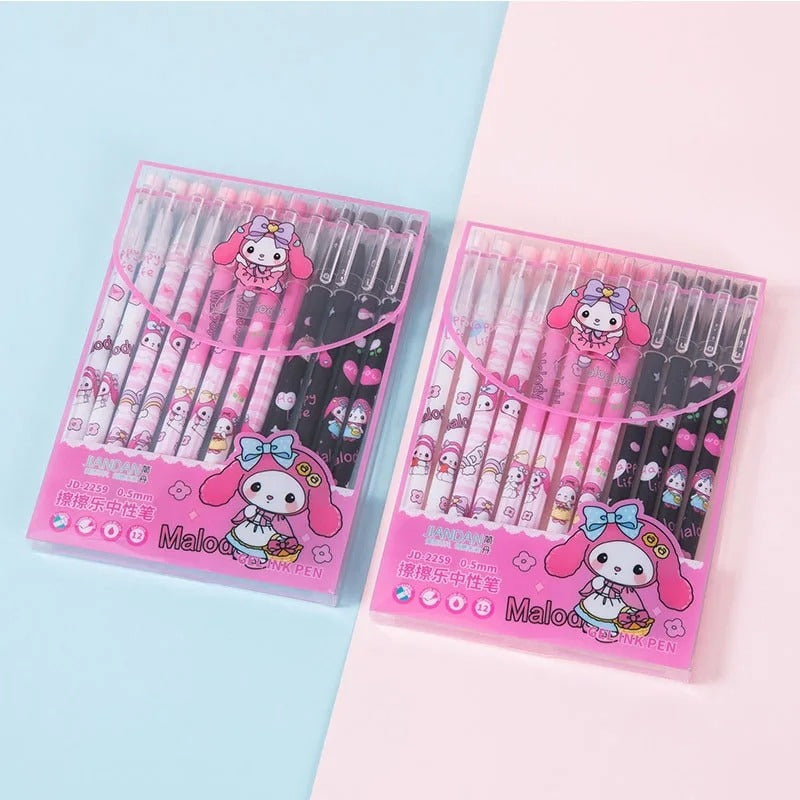 My Melody Erasable Gel Pen Set - Tinyminymo