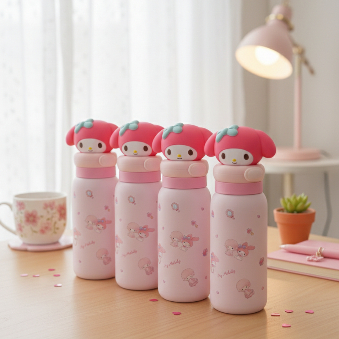 Four My Melody Bottles in Pink Color - Tinyminymo