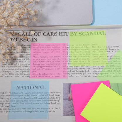 Neon Transparent Sticky Notes - Tinyminymo
